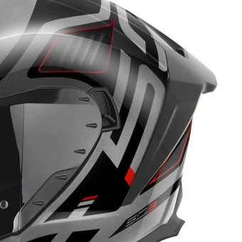 Givi 50.3 Quasar Titanium Red Black