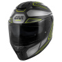 Casque Integral Givi 55.1 Zephir Matt Black Silver Titanium Fluo Yellow