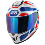 Casque Integral Givi 55.1 Zephir White Red Metal Blue