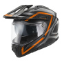 Casque Integral Givi 80.1 Fiber Apex Matt Titanium Black Orange