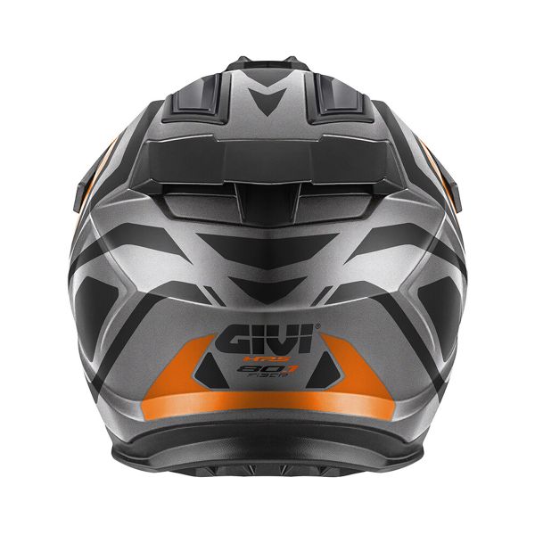Givi 80.1 Fiber Apex Matt Titanium Black Orange