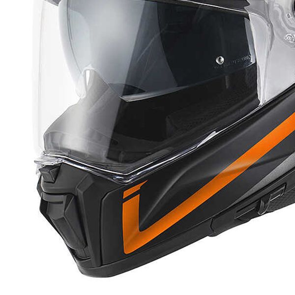 Givi 80.1 Fiber Apex Matt Titanium Black Orange