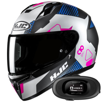 Integral HJC C10 Aspa MC28SF + Kit bluetooth 5R Lite
