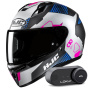Casque Integral HJC C10 Aspa MC28SF + Kit Bluetooth Lokui K30