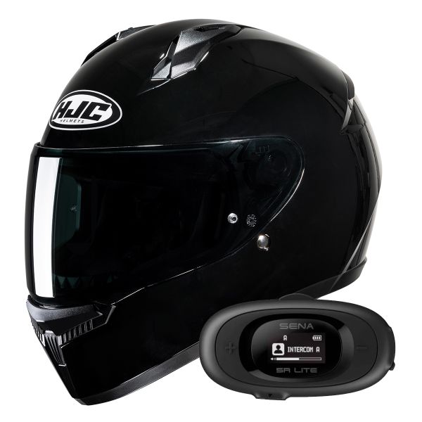 Integral HJC C10 Black + Kit bluetooth 5R Lite