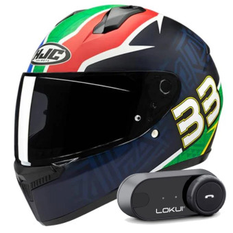 Integral HJC C10 Brad Binder 33 + Kit Bluetooth Lokui K30