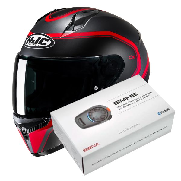 Integral HJC C10 Elie MC1SF + Kit Bluetooth SMH5 Solo Integral HJC C10 Elie MC1SF + Kit Bluetooth SMH5 Solo