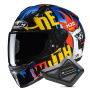 Casque Integral HJC C10 Fop MC23 + Kit Bluetooth BT Mini