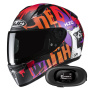 Casque Integral HJC C10 Fop MC7SF + Kit bluetooth 5R Lite