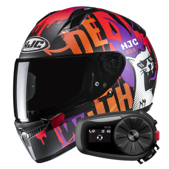Casque Integral HJC C10 Fop MC7SF + Kit Bluetooth 5S Casque Integral HJC C10 Fop MC7SF + Kit Bluetooth 5S