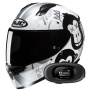 Casque Integral HJC C10 Geti MC10 + Kit bluetooth 5R Lite Solo
