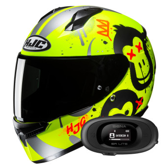 Integral HJC C10 Geti MC3HSF + Kit bluetooth 5R Lite Solo