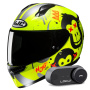 Casque Integral HJC C10 Geti MC3HSF + Kit Bluetooth Lokui K30