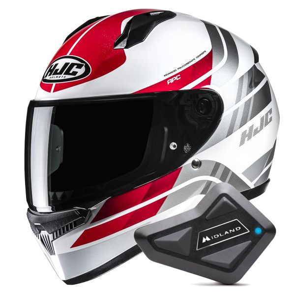 Integral HJC C10 Hiper MC1 + Kit Bluetooth BT Mini Integral HJC C10 Hiper MC1 + Kit Bluetooth BT Mini