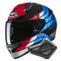 Casque Integral HJC C10 Hiper MC21 + Kit Bluetooth BT Mini