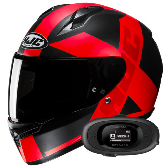 Integral HJC C10 Tez MC1SF + Kit bluetooth 5R Lite Solo