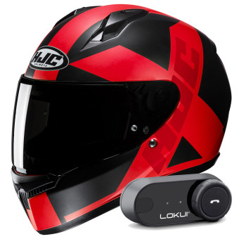 Integral HJC C10 Tez MC1SF + Kit Bluetooth Lokui K30