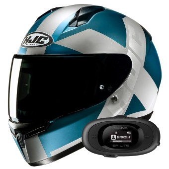 Integral HJC C10 Tez MC2SF + Kit bluetooth 5R Lite Solo