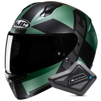 Integral HJC C10 Tez MC4SF + Kit Bluetooth BT Mini