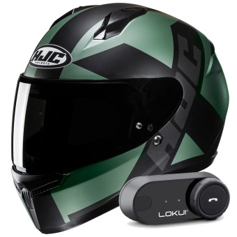 Integral HJC C10 Tez MC4SF + Kit Bluetooth Lokui K30
