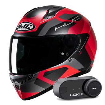 Integral HJC C10 Tins MC1SF + Kit Bluetooth Lokui K30