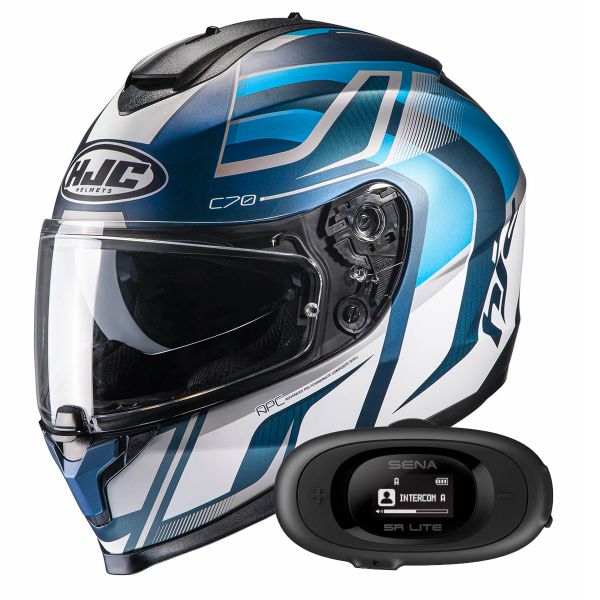 Integral HJC C70 Lantic MC2SF + Kit bluetooth 5R Lite