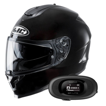 Integral HJC C70 Metal Black + Kit bluetooth 5R Lite