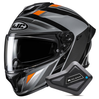 Casque Integral HJC C71 Faber MC4 + Kit Bluetooth BT Mini Casque Integral HJC C71 Faber MC4 + Kit Bluetooth BT Mini