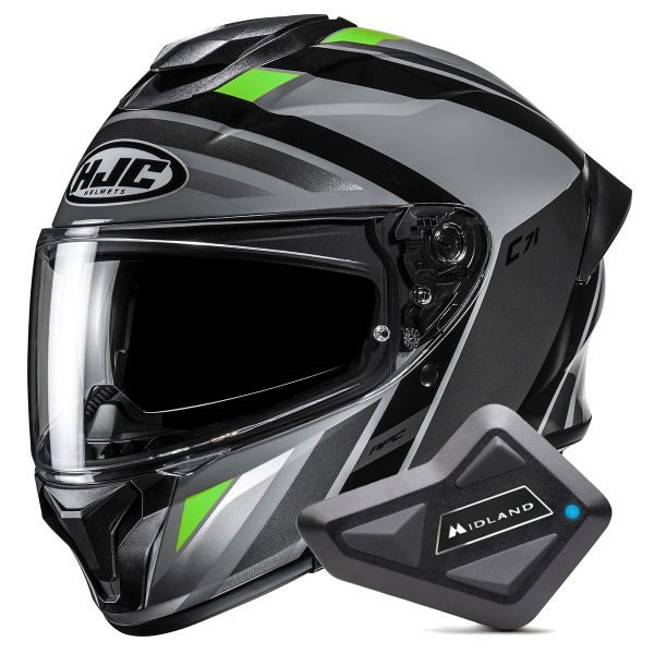 Integral HJC C71 Faber MC7 + Kit Bluetooth BT Mini Integral HJC C71 Faber MC7 + Kit Bluetooth BT Mini