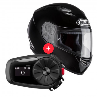 Integral HJC CS-15 Black + Kit Bluetooth 5S