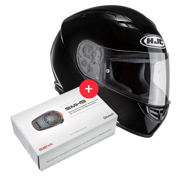 Integral HJC CS-15 Black + Kit Bluetooth SMH5