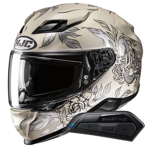 Integral HJC F71 Eliz MC9SF + Kit Bluetooth Smart 11B