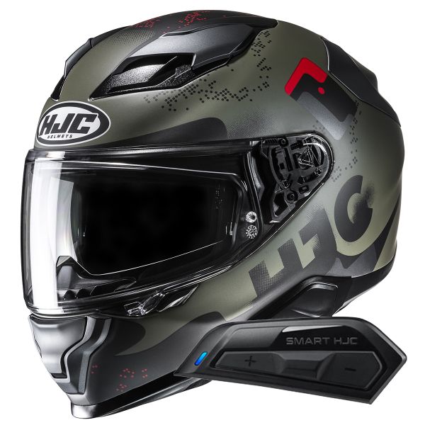 Integral HJC F71 Faco MC1SF + Kit Bluetooth Smart 11B