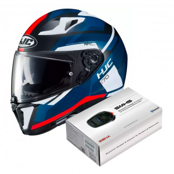 Integral HJC i70 Elim MC1SF + Kit Bluetooth Sena SMH5 Solo