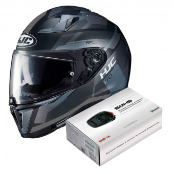 Integral HJC i70 Elim MC5SF + Kit Bluetooth Sena SMH5 Solo