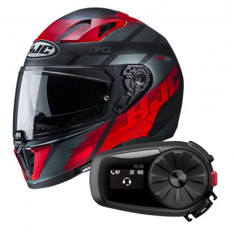 Integral HJC i70 Reden MC1SF + Kit Bluetooth Sena 5S Solo