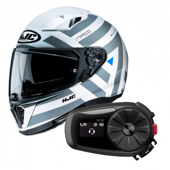 Integral HJC i70 Watu MC10 + Kit Bluetooth Sena 5S Solo