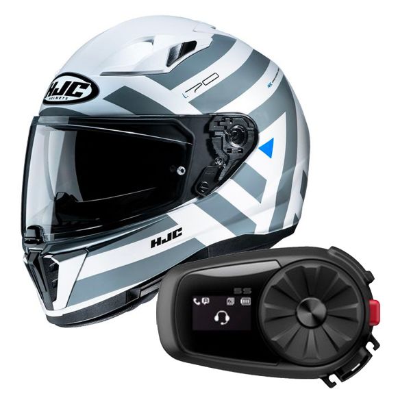 Pack Casco + Kit Bluetooth HJC i70 Watu MC10 + Kit Bluetooth 5S Solo