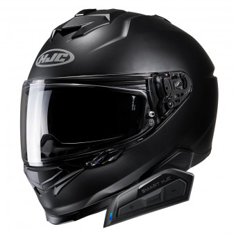 Integral HJC i71 Semi Flat Black + Kit Bluetooth Smart 21B