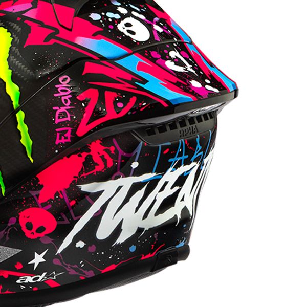 HJC RPHA 1 V2 Carbon Funky Diablo MC8