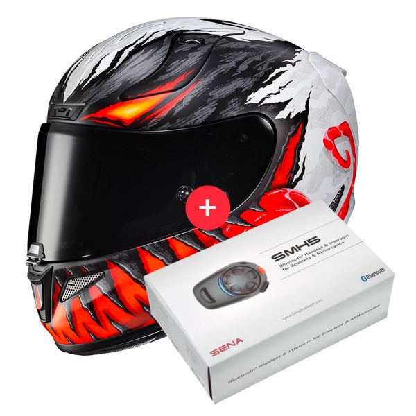Integral HJC RPHA 11 Anti Venom Marvel MC1SF + Kit Bluetooth SMH5