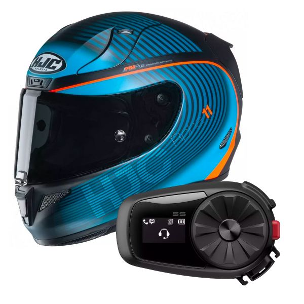 Integral HJC RPHA 11 Bine MC46HSF + Kit Bluetooth Sena 5S Solo