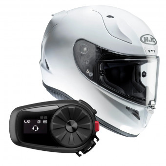 Integral HJC RPHA 11 Pearl White + Kit Bluetooth Sena 5S Solo