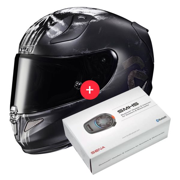 Integral HJC RPHA 11 Punisher Marvel MC5SF + Kit Bluetooth SMH5