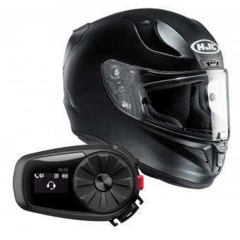 Integral HJC RPHA 11 Semi Flat Black + Kit Bluetooth Sena 5S Solo