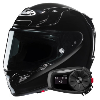 Integral HJC RPHA 12 Black +Kit Bluetooth 5S Solo