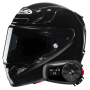 Casque Integral HJC RPHA 12 Black +Kit Bluetooth 5S Solo