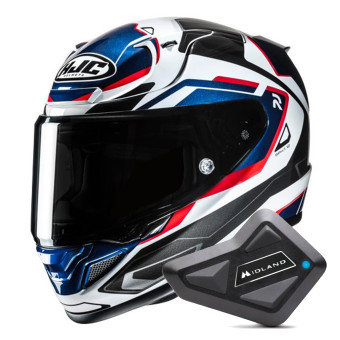 Casque Integral HJC RPHA 12 Brels MC21 + Kit Bluetooth BT Mini Casque Integral HJC RPHA 12 Brels MC21 + Kit Bluetooth BT Mini