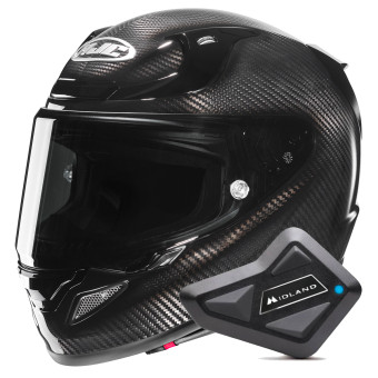 Integral HJC RPHA 12 Carbon Black + Kit Bluetooth BT Mini