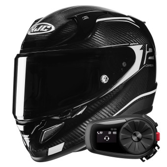 Integral HJC RPHA 12 Carbon Keres MC5 + Kit Bluetooth 5S Solo